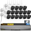 5.5MP & 2-Way Audio Dual Antennas Security Wireless Camera System 3K 5.0MP 1944P Wireless Surveillance Monitor NVR Kits,16Pcs Outdoor WiFi Security Cameras PIR Detection view 1