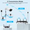 5.5MP & 2-Way Audio Dual Antennas Security Wireless Camera System 3K 5.0MP 1944P Wireless Surveillance Monitor NVR Kits,16Pcs Outdoor WiFi Security Cameras PIR Detection view 3