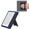 kwmobile Case Compatible with Kobo Sage - Cover Faux Nubuck Leather e-Reader Flip Case - Dark Blue view 1