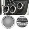 Edinstry Car 6.5 Speaker Car Auto Stereo Accessory Grille Cover Mesh Trim Round Subwoofer Grille Horn Protective Guard Silver Tone view 2