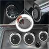 Edinstry Car 6.5 Speaker Car Auto Stereo Accessory Grille Cover Mesh Trim Round Subwoofer Grille Horn Protective Guard Silver Tone view 3