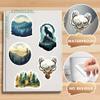 102PCS Forest Stickers,Adventure Aesthetic Outdoor Stickers for Boys Girls Teens Gifts Vinyl Waterproof Decor Supplies Forest Party Nature Decals for Water Bottles,Laptop view 4