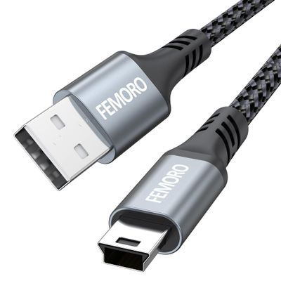 TI 84 Plus CE Charger Cable 3ft, Texas Instruments Calculator Charging Cord for TI-84 Plus CE Python, TI-Nspire CX II CAS, TI-89 Titanium Graphing Calculators, Braided Updated