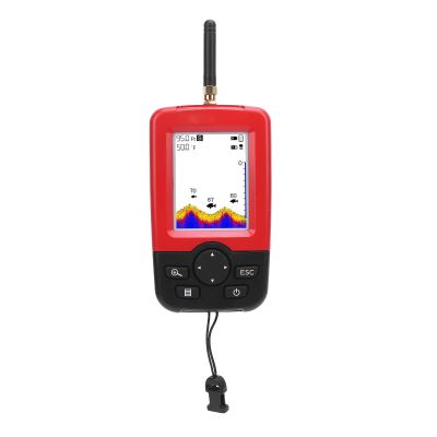 Fish Finder Portable, Handheld Depth Finder with Sonar Sensor, 2.8 Color LED Display, 2 to 148ft Depth Range, Wireless Operating 100m
