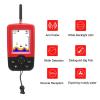 Fish Finder Portable, Handheld Depth Finder with Sonar Sensor, 2.8 Color LED Display, 2 to 148ft Depth Range, Wireless Operating 100m view 4