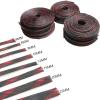 5M Black Red Braided PET Expandable Wire Loom, 2~25mm Braided Wire Sleeving Mesh, Cable Management for The Protection Wires(4mm) view 2
