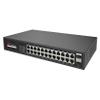 26-Port Full Gigabit PoE Fiber Switch, Port 1-16 can Support IEEE 802.3 af/at PoE Standard, 2*1000M Uplink SFP Ports Unmanaged PoE Switch view 2