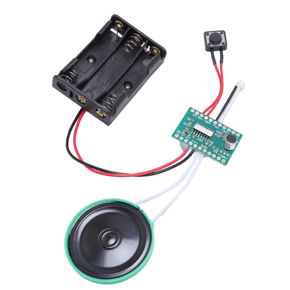 4 Minutes Recordable Sound Module, DIY Voice Recording Module Supports Repeat Recording, fit for Personalized Cards, Holiday Creative Gift Boxes