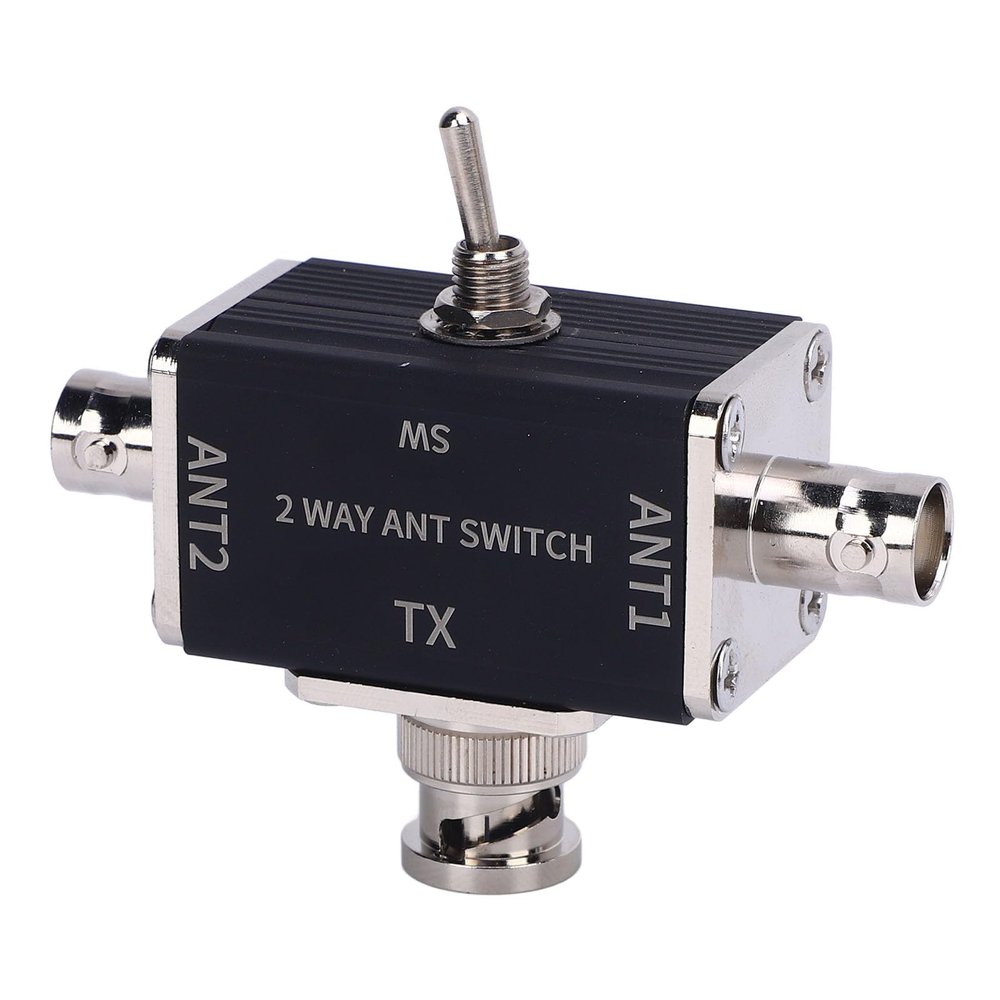2 Position Coaxial with BNC Connector, 2 Way CB HAM Splitter, CB HAM Antenna Coaxial for 100W 1-30MHz HAM CB HF VHF UHF Radio Gold Plated