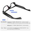 Camera Glasses Smart Video Glasses with Camera Wearable Sports Eye Glasses Outdoor Recording Motorcycle Riding Hiking Built-in 32G Memory view 3