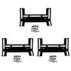 Tassteen 3pcs 120mm RAM Module Cooling Pump Radiator Support Drainage Reservoir Mount Bracket Holder Black view 1