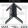 Tassteen 3pcs 120mm RAM Module Cooling Pump Radiator Support Drainage Reservoir Mount Bracket Holder Black view 3