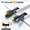 Delamu 157in Medium Cord Hider for 2-3 Wires & Additional Connector Kit view 2