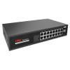 18-Port Full Gigabit PoE Switch,16*10/100/1000M Adaptive RJ45 Ports, 2*1000M Uplink SFP Ports,IEEE 802.3 af/at PoE Standard Unmanaged PoE Switch view 2