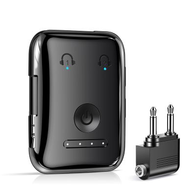 Premium Bluetooth 5.4 Transmitter, Airplane Wireless Adapter, Supports 2 AirPods/Headphones, Bluetooth Transmitter for TV, Airplane, Gym, with aptX Adaptive & Low Latency