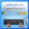 JOMAA Tri-Fold Wireless Keyboard - Ultra-Thin Lightweight, PU Leather Cover 3 Device Connections, Silent Typing Portable Design, Compatible with Windows, Mac, iOS Android, Tablet Phone Laptop view 2