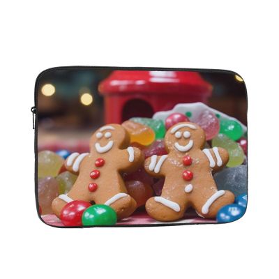 Gingerbread Man Candy Laptop Bag 15 inch Business Briefcase Gifts for Men Women Water Resistant Laptop Sleeve Carry On Laptop Case Shockproof Protective Computer Bag Notebook Case