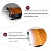 3 Tiers Solid Wood Audio Rack AV Shelf with Media Storage Shelves for Speaker Amplifier TV Stand (Wood Color-60 * 70 * 48cm) view 3
