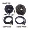 1.5/3/5/10M 3.5mm Stereo Male to Male Jack Male to Female Audio Aux Extension Cable Cord Compatible with The Computer MP3/MP4 L19(Male to Male,5m) view 2