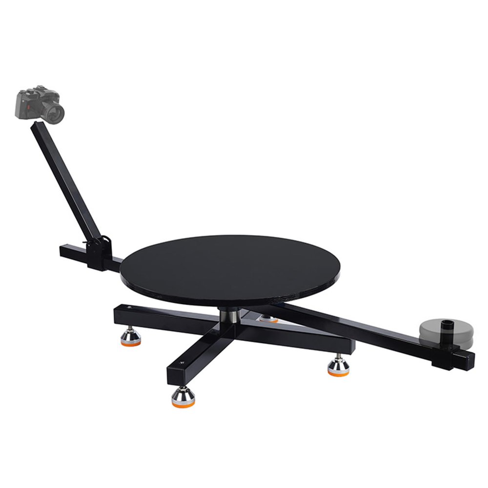 360 Rotating Camera Slider, Video Camera Rotating Platform Rig, Easy to Adjust The Camera Position, for Commercial Video, Food Shooting, Product Photography