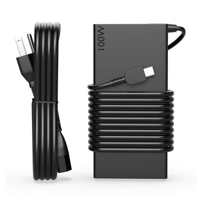 100W USB-C Slim Charger Compatible with Lenovo ThinkBook 16 G6 IRL 21KH Laptop Power Supply Adapter Cord,Fast Charger
