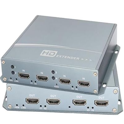 4Ch HDMI Fiber Extender 1080P 60Hz HDMI Optical Transceiver HD Video Converter Single Mode 20km LC