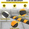 2pcs 6 Feet Rubber Driveway Modular Heavy Duty Speed 72.4 x 12 x 2.4 Inch Cable Protector Ramp for Garage Gravel Roads Asphalt Concrete, 2Pack-6Ft-Speed Bump view 4