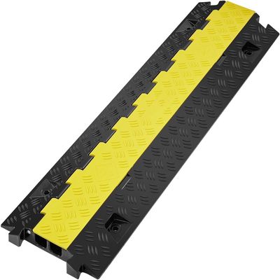 2 Channel Cable Protector Ramp 22000 lbs Load TPU Wire Cable Cover Ramp