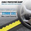 2 Channel Cable Protector Ramp 22000 lbs Load TPU Wire Cable Cover Ramp view 2