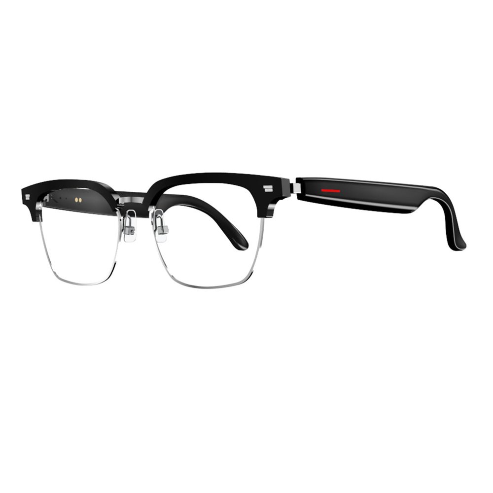 AI Translation Glasses, Intelligent Sensing Real Time Video Translations Smart Glasses, 85mAh Anti Blue Light Music Glasses, for Music Calling