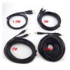 1.5/3/5/10M 3.5mm Stereo Male to Male Jack Male to Female Audio Aux Extension Cable Cord Compatible with The Computer MP3/MP4 L19(Male to Male,10m) view 3