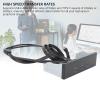 5.25 Inch Front Panel USB Hub, Internal USB Hub with 5Gbps USB A and 20Gbps Type C Header, 19 Pin Optical Drive Extension Panel, for PC Computer view 4