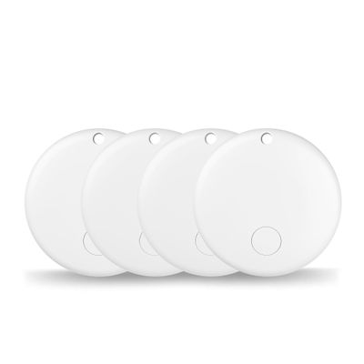 Air Tracker Tags-4 Pack Tracker Tag Work with Apple Find My (iOS 14.6 Above Only) Smart Tag Item Finders for Key, Luggage, Backpacketc. (White, 4 Pack)