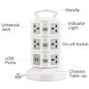 AFPSDLFJDLS Tower Power Strip Surge Protector Vertical Multi Sockets Way Universal Outlets Pluging Socket 2 300cm Extention Cord(UK pluging) view 3