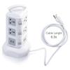 AFPSDLFJDLS Tower Power Strip Surge Protector Vertical Multi Sockets Way Universal Outlets Pluging Socket 2 300cm Extention Cord(UK pluging) view 4