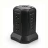 AFPSDLFJDLS Tower Multiple Power Strip Vertical Surge Protector 9 AC US Pluging Sockets Outlets with 4 Pole Switch 2m Extension Cord view 1