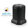 AFPSDLFJDLS Tower Multiple Power Strip Vertical Surge Protector 9 AC US Pluging Sockets Outlets with 4 Pole Switch 2m Extension Cord view 3