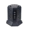AFPSDLFJDLS Power Strip Vertical 8/12 EU/UK/US/Electric Pluging Universal Outlet Sockets Charger Surge Protector 6.6ft/2m Extension Cord(EU Plug,2 Layers) view 1