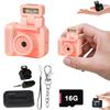 Gsnagole Retro Snap CameraMini Nostalgic Vintage ViewTiny SnapsKeychain Digital Photo CameraLlavero Mini CMara Retro1080p Hd with Led Flash Light (Pink 16GB) view 1