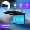 Car 15.6 Inch Overhead Monitor Screen Display LED Vehicle Flip Down Roof Mount Console HDMI TV Player Control Panel NO DVDBeige-B view 4