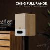 lii song Passive Bookshelf Speakers 3 Inch Full Range HiFi Stereo System- 4 30W Home Audio with 2 Speaker Wires, Needs Amplifier or Receiver to OperatePair, Wood Color view 2