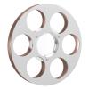Empty Take Up Reel to Reel Small Hub, 6 Holes Empty Tape Reel Opening Empty Reel, Aluminum Recording Sound Takeup Reel for NAGRA Miniature Tape Recorder (Gold) view 4