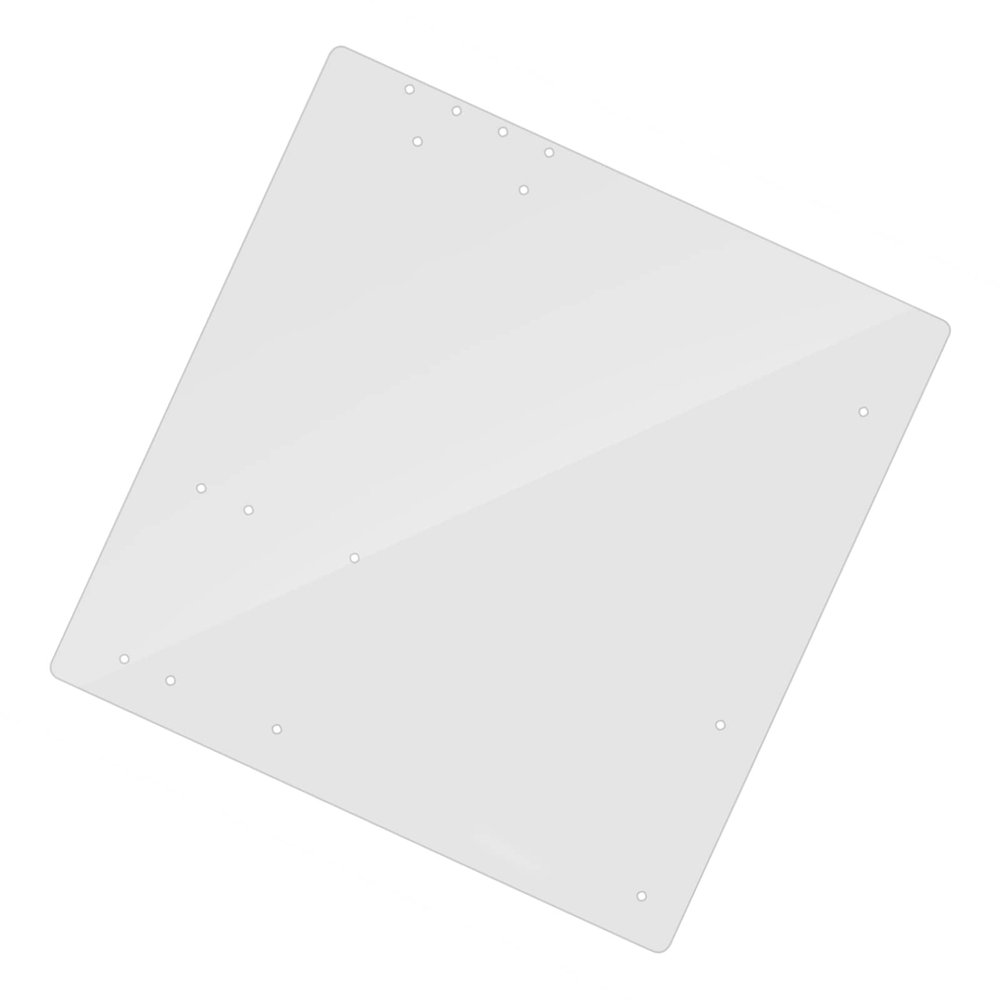 Acrylic Computer Case, Open Frame Transparent DIY Base Stand for MATX Motherboard Support, Customizable PC Case Stand with Overlock-Free Design