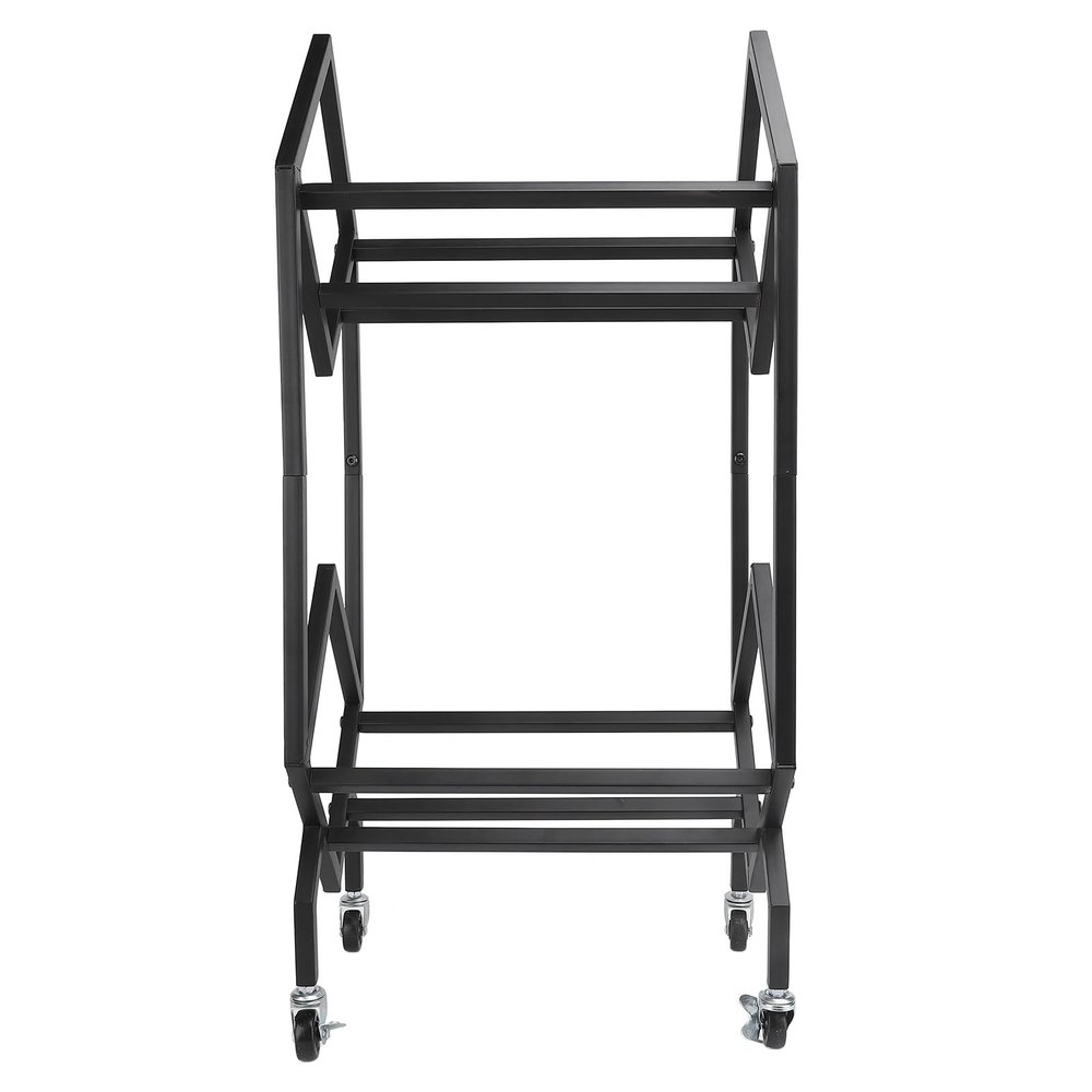 Carbon Steel 2 Tier Record Storage Rack, Albums Storage Shelf for Music Records Books Magazines CDs Display Organizer