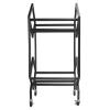 Carbon Steel 2 Tier Record Storage Rack, Albums Storage Shelf for Music Records Books Magazines CDs Display Organizer view 1