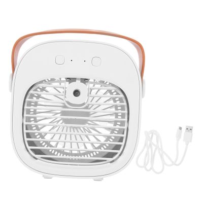 Cabilock 1 Set Desktop Fan Portable Air Cooling Unit Handheld Car USB Tabletop for Cooler Humidifiers Mist Air Conditioner Conditioning Unit Small Fan Portable Fans White Abs