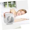 Cabilock 1 Set Desktop Fan Portable Air Cooling Unit Handheld Car USB Tabletop for Cooler Humidifiers Mist Air Conditioner Conditioning Unit Small Fan Portable Fans White Abs view 2