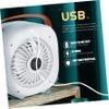 Cabilock 1 Set Desktop Fan Portable Air Cooling Unit Handheld Car USB Tabletop for Cooler Humidifiers Mist Air Conditioner Conditioning Unit Small Fan Portable Fans White Abs view 3