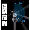 Low Profile Ball Head, Professional Heavy Duty Tripod Head with 360 Rotation in Aluminum Alloy and Dual Panoramic Cushioning, Horizontal Fit view 3