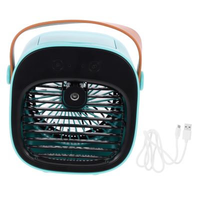 Ciieeo 1set Usb Desktop Cooling Fan Circulator Misting Function Low-noise for Office Home Travel Mini Fan for Desk Usb Rechargeable